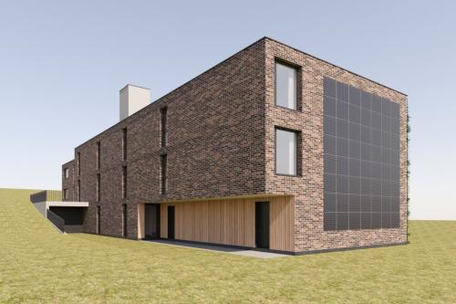 Simulation Bauprojekt Tisis Klinkerfassade